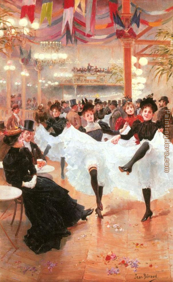 Le Cafe de Paris painting - Jean Beraud Le Cafe de Paris art painting